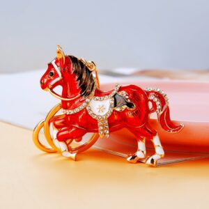 Home get rich horse key chains