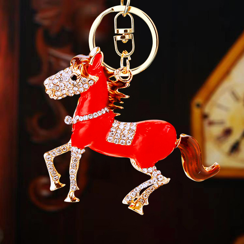 elegant pony keychain keyring for car bag, personal accessories elegant pony keychain keyring for car bag, personal accessories
