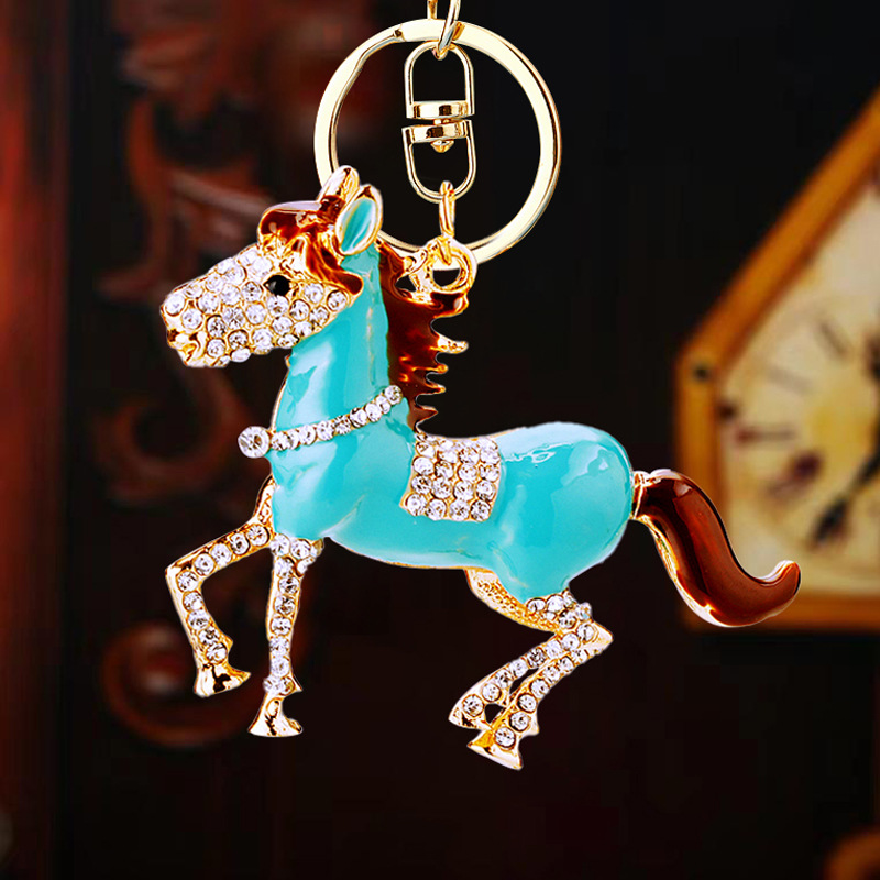 elegant pony keychain keyring for car bag, personal accessories elegant pony keychain keyring for car bag, personal accessories