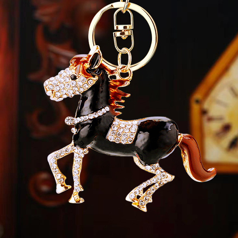 elegant pony keychain keyring for car bag, personal accessories elegant pony keychain keyring for car bag, personal accessories