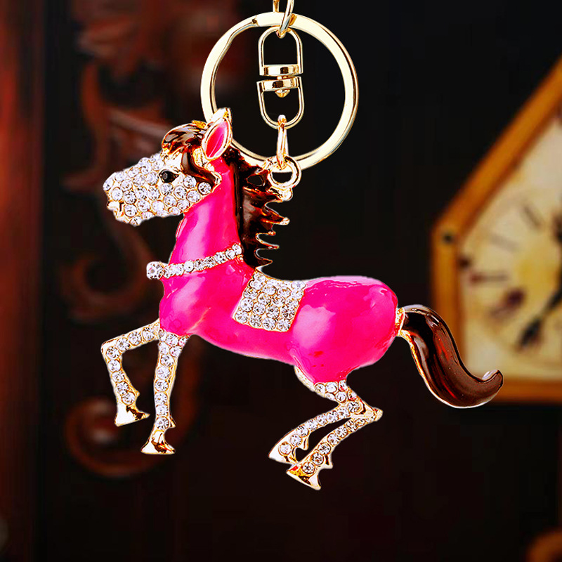 elegant pony keychain keyring for car bag, personal accessories elegant pony keychain keyring for car bag, personal accessories