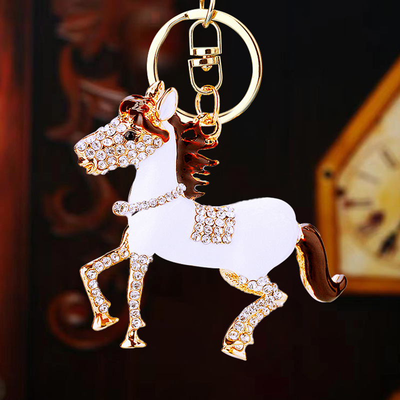 elegant pony keychain keyring for car bag, personal accessories elegant pony keychain keyring for car bag, personal accessories